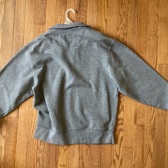 Jansport Harvard Quarter Zip Fleece Gray Sweatshirt Size M - Picture 4 of 6